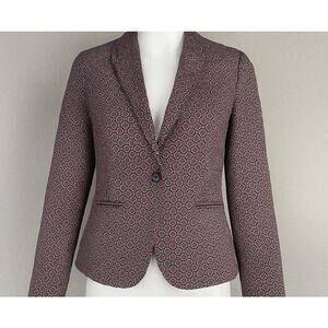 The Limited Women's XS Printed‎ Blazer Geo Pattern Work Jacket Lined Career